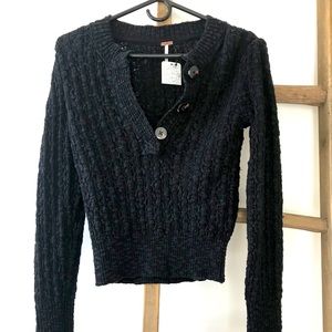 Free People Cropped Sweater